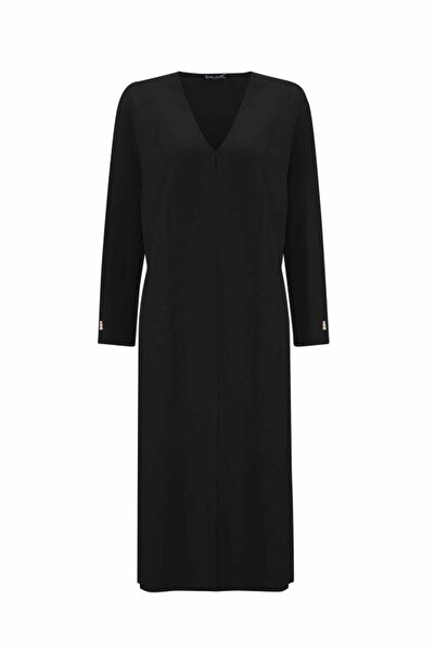 MISS DALIDA T25Pf-9003 Missdalida Solid Color Long Knitwear Cardigan