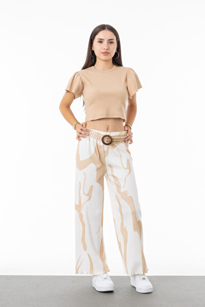 Asortix Girl's 100% Cotton Corded Fabric Model Top and Bottom Set