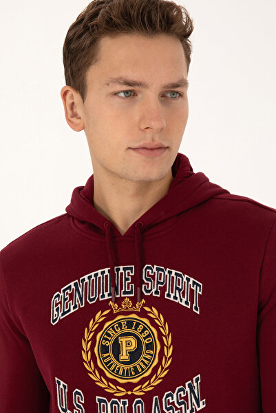 U.S. Polo Assn. Men's Burgundy Sweatshirt 50308999-Vr014
