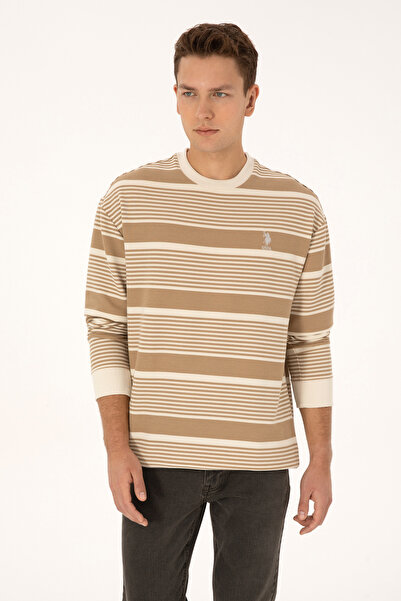 U.S. Polo Assn. Men's Cream Sweatshirt 50308135-Vr256