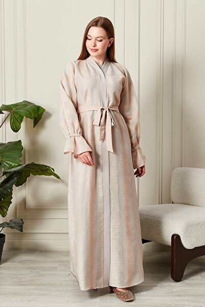 HALİL TÜRKER Flora Belted Abaya & Ferace