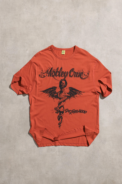 Overdrive Mötley Crüe Dr. Feelgood Vintage Unisex Short Sleeve Oversized Tshirt