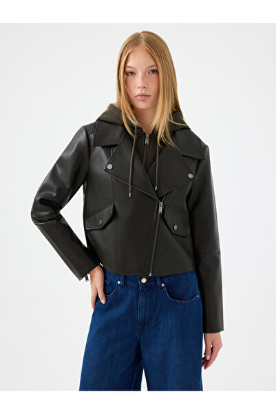 Loft Women's Leather Coat Lf2040446