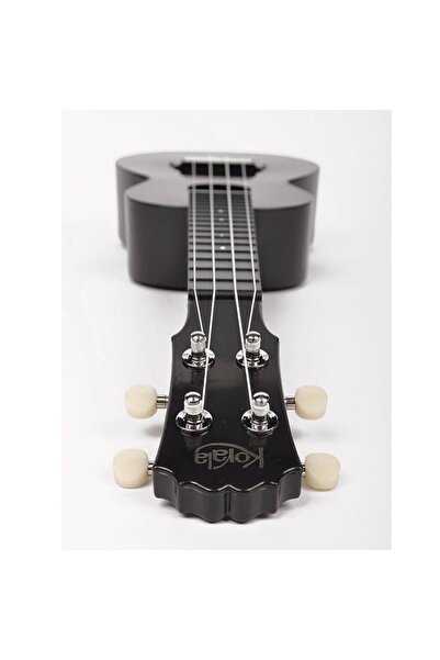 Korala PUC20BK – Concert Ukulele, polycarbonate, black, 61 cm, set of 3 picks