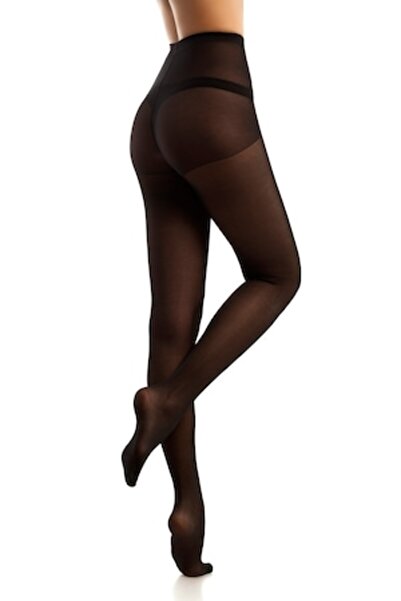 miss collection - Basic 40 den Tights with Gusset, Color Black, Size 5