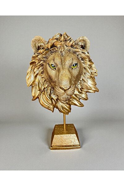 GİTTİGİTTİ Aslan Kral Büst Figürü Gold