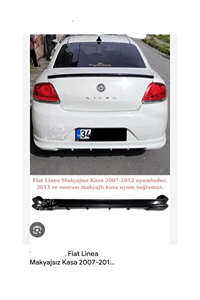 ayaz fiber body kit FİAT LİNEA UyumlU arka tampon eki Fiber Boyasız