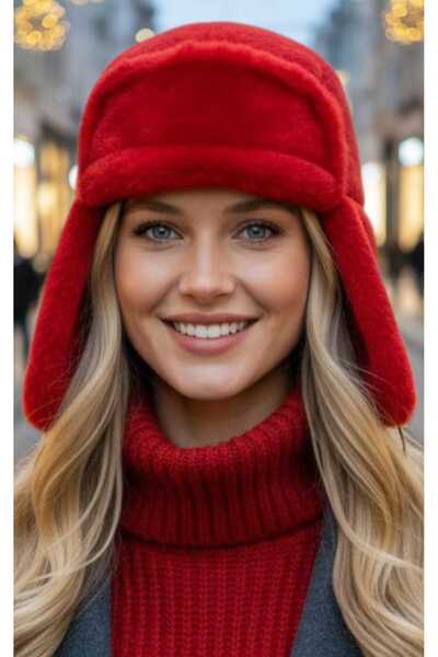 Trenderrs Women's Plush Kalpak Pilot Hat