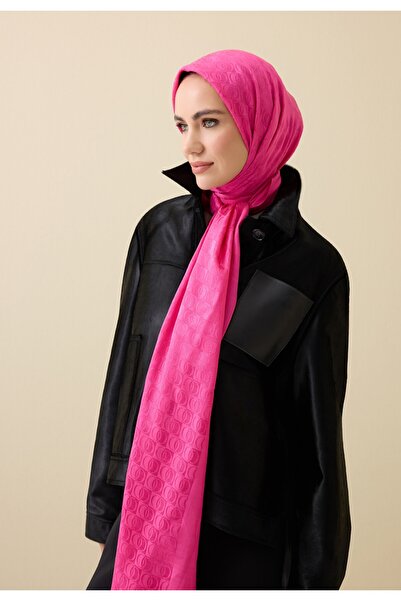 Imannoor Dama Logo Shiny Jakar Şal