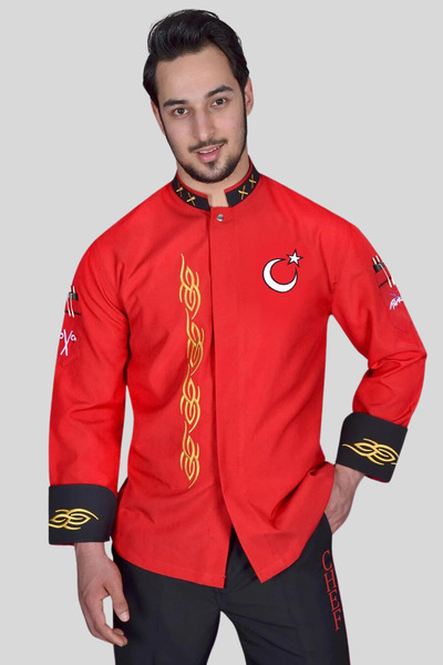Üniformanya Jachetă de bucătar cu cadou cu nume Jachetă de bucătar Uniformă d...