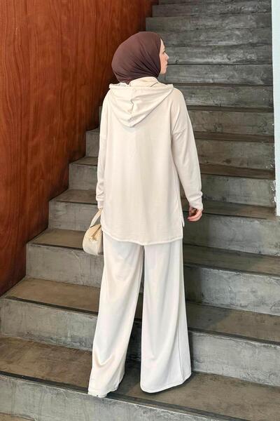 lamelif Hooded Suit Stone