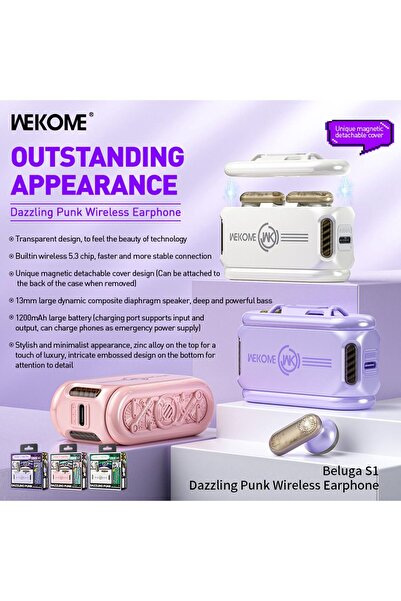 wekome *Beluga S1 Dazzling Punk Wireless Earbuds