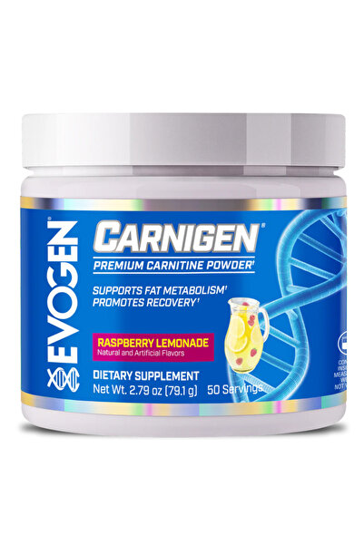 Evogen Nutrition Evogen Carnigen, Raspberry Lemonade, 50, Supports Fat Burning & Weight Management