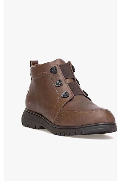 Mammamia Hakiki Deri Ortopedik Kadın Bot