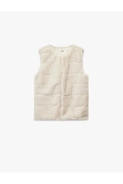 Koton Kolsuz Bisiklet Yaka Peluş Yelek