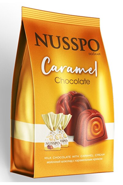 NUSSPO Karamel Kremalı Sütlü Çikolata 240 Gr