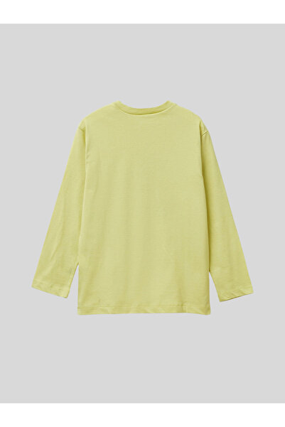 Benetton Boy's Printed Sweatshirt 6-14 Years Yellow