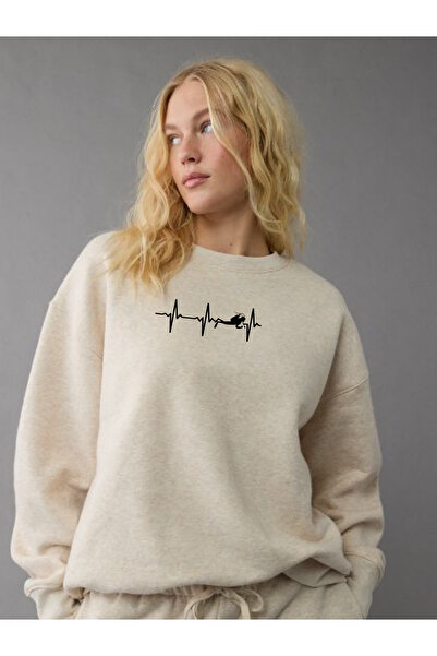 Tubinyoo سترة دافعة للحرارة بياقة دائرية من مطبوع خيوط من دالغين