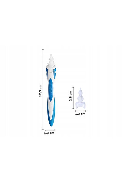 UBX Intelligent ear cleaning device,silicone tip, 12.3x1.3 cm, blue/white