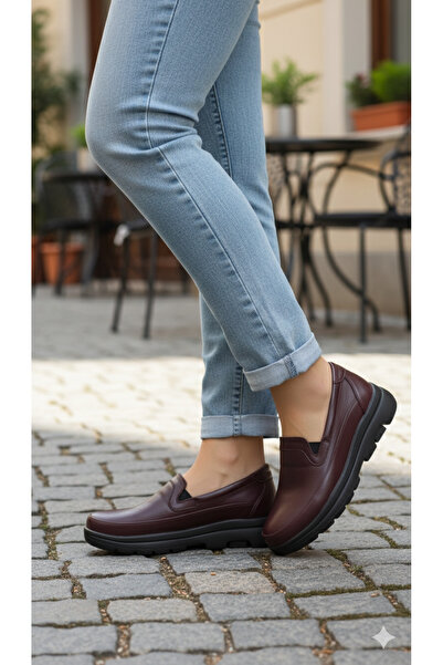 Ceyo 1049 Genuine Leather Ultra Light Full Orthopedic Women's Casual Daily Shoes