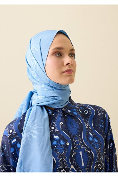Imannoor Güneş Doğarken Shiny Jacquard Shawl