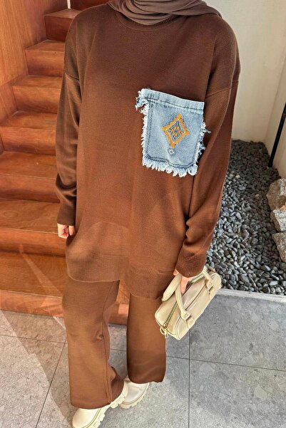 lamelif Подробен комплект джобни плетива Битър Браун