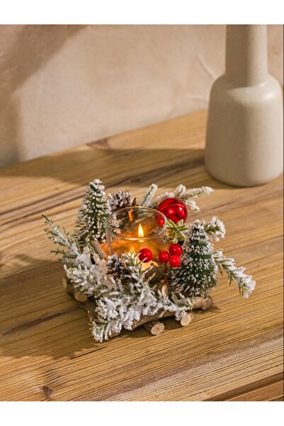 LC Waikiki LCW HOME Karışık Yılbaşı Temalı Mumluk 11 Cm