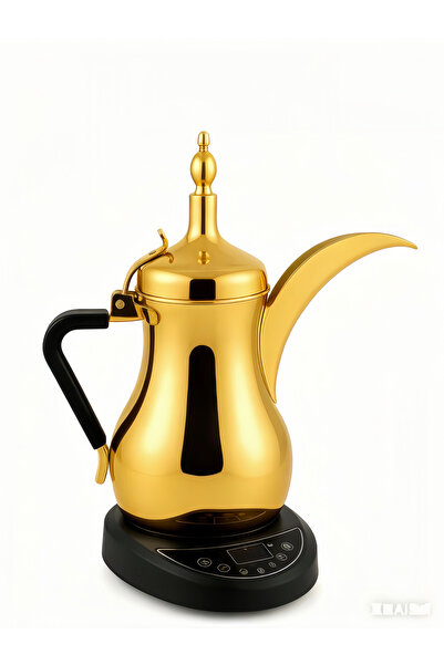 Arab Dalla Electric Saudi Coffee Maker, Electric Saudi Coffee Pot 1L – with Heat Retention, Light Indicator