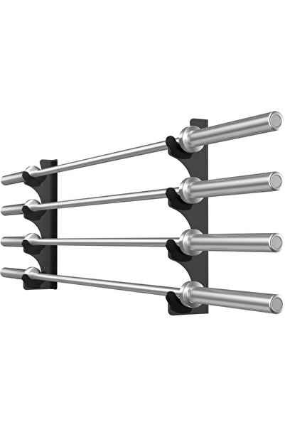 ZOCO BODY FIT Suport de perete pentru 4 bare olimpice, Zoco Body Fit, depozitare orizontală, negru