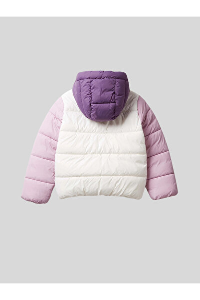 Benetton Girl's Coat 6-14 Years Old White