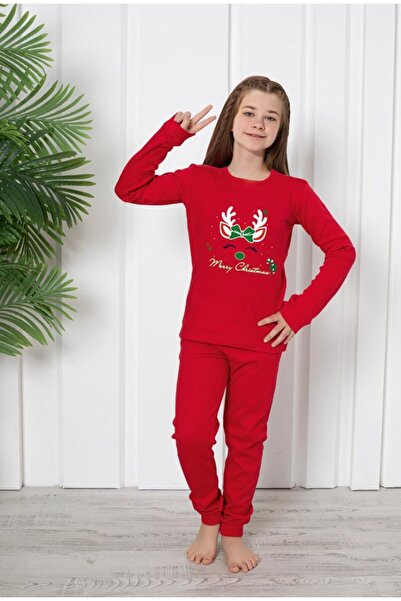 OEM Girls’ Christmas Interlock Pajamas – Cozy Festive Sleepwear for Kids 6 - 14 Years Old