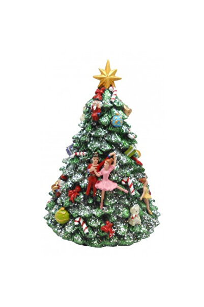 AZAY CASA Musical Christmas tree decoration with ballerina, 16.5 x 12.5 x 12 cm