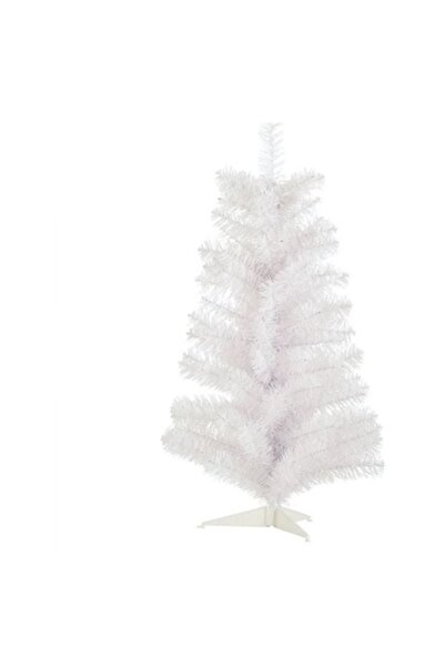 AB HOMES Artificial Christmas Tree, white, 1.20 m, 145 branches, plastic base