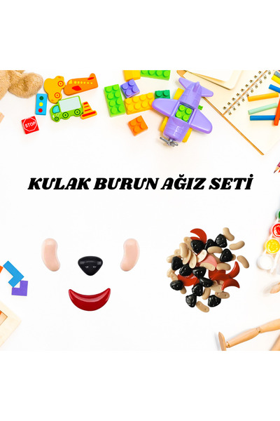 Rubenis PLASTİK KULAK BURUN AĞIZ ETKİNLİK SETİ 1 TÜP - 5044