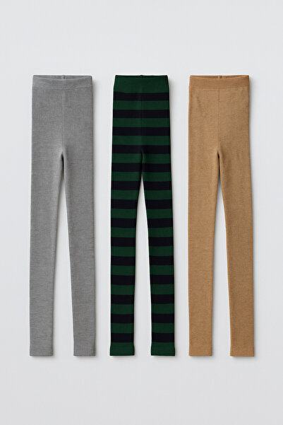 Yalçınoğlu Kids Boys' 4-Piece Mixed Thick Terry Leggings Set (Ages 2-8) – Winter Set with Plush Inside - Thermal Terry Leggings