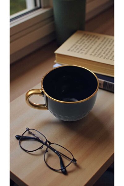 IKEA 2 Pieces Strimmig Navy Blue Mug Gld 360 ml