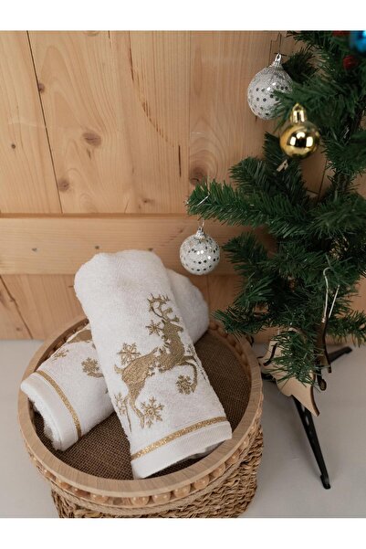 Baveno Бавовняний 2-комплект 45x70 см Преміум вишитий дизайн рушник і рушник набір