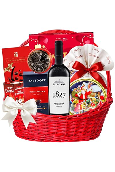CADOURI RAFINATE Coș cadou de Crăciun Premium Noel