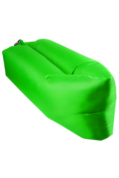 SDEPOT saltea gonflabilă, pentru camping sau plajă, tip Lazy Bag, verde