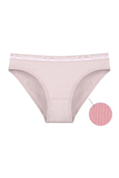 Donella Pachet de 5 chiloți din bumbac material elastic tricotaj cu striații pentru femei 2132PD1