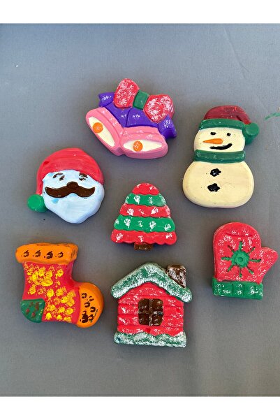 Atölye Lavi Shop (10) Pieces Christmas Painting Set/ Mother-Child Activity, Diy, Birthday Gift, Children's Painting Set, Christmas