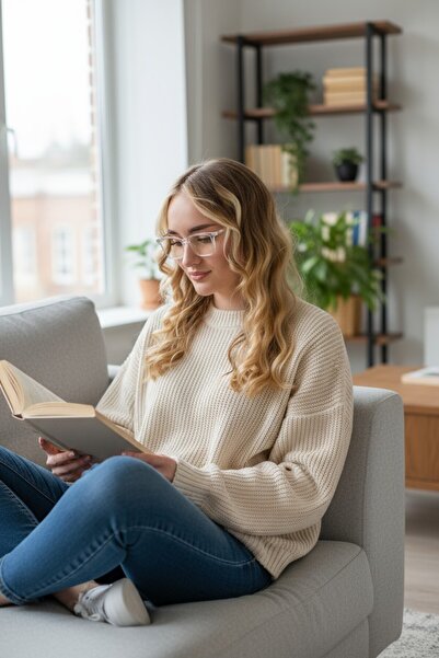 SAZAK AKSESUAR 2028 Less Transparent Blue Light Filtered Anti Blue Ray Unisex...