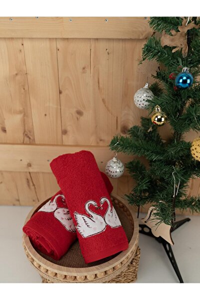 Baveno Бавовняний 2-комплект 45x70 см Преміум вишитий дизайн рушник і рушник набір