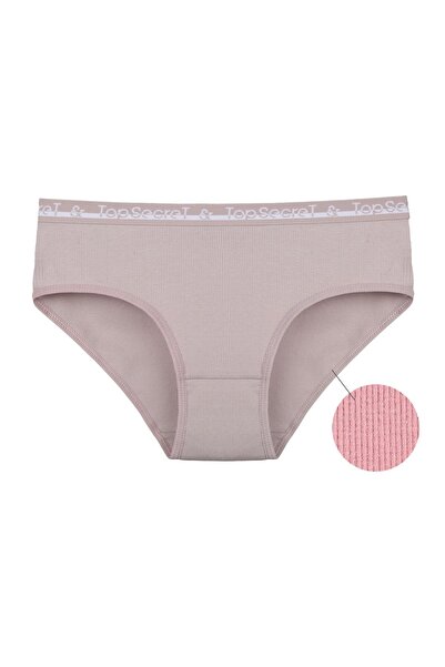 Donella Pachet de 5 chiloți pentru femei din bumbac Medium Basen material elastic tricotaj cu striații 3132PD1