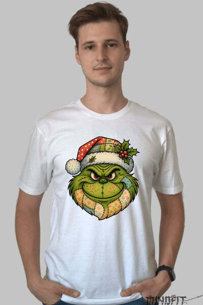 GILDAN Tricou De Craciun Grinch Festiv Cu Caciula Barbat