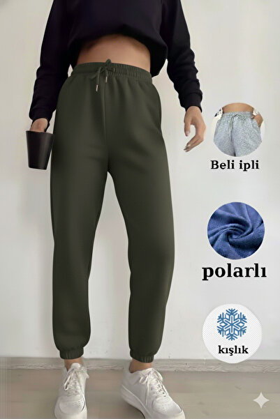 trendalisse Γυναικείο παντελόνι με ψηλόμεσο φλις εσωτερικό με τρεις κλωστές