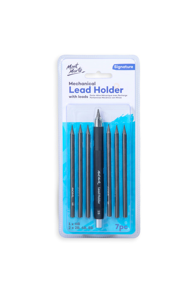 Mont Marte مجموعة حامل أقلام الرصاص ورصاص من إم إم، 7 قطع