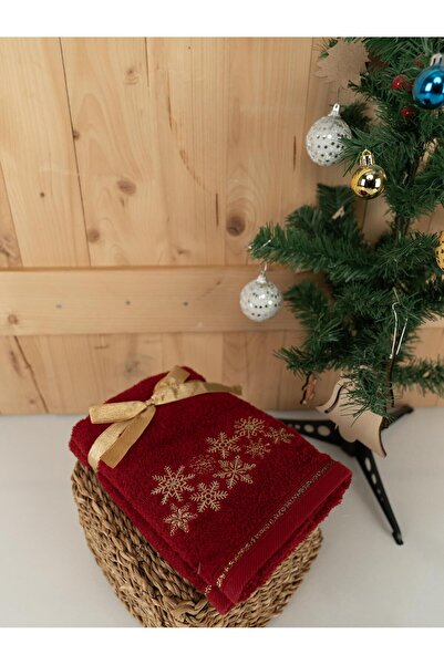 Baveno Бавовняний 2-комплект 45x70 см Преміум вишитий дизайн рушник і рушник набір