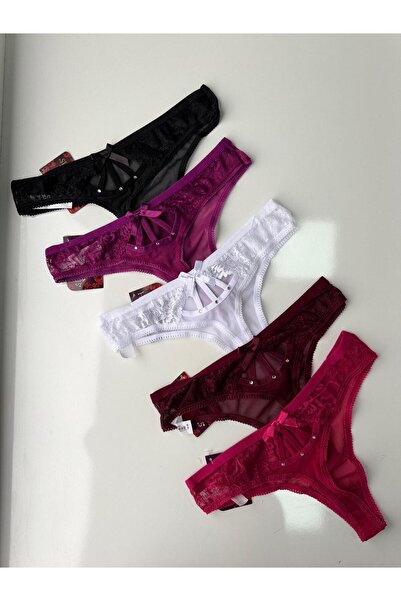 MERTEM FİYONK DETAYLI DANTELLİ TANGA KÜLOT STRİNG