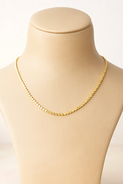 | XUpıng 14K Ezme Pul Zincir